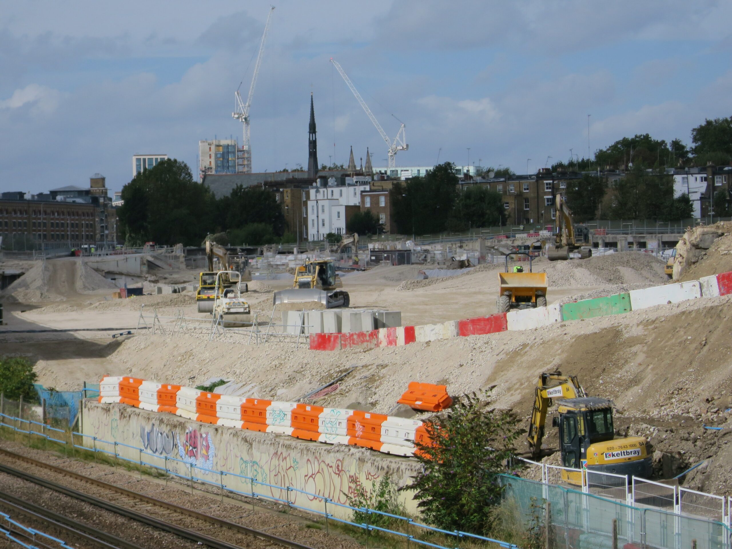 The cleared Earls Court development site