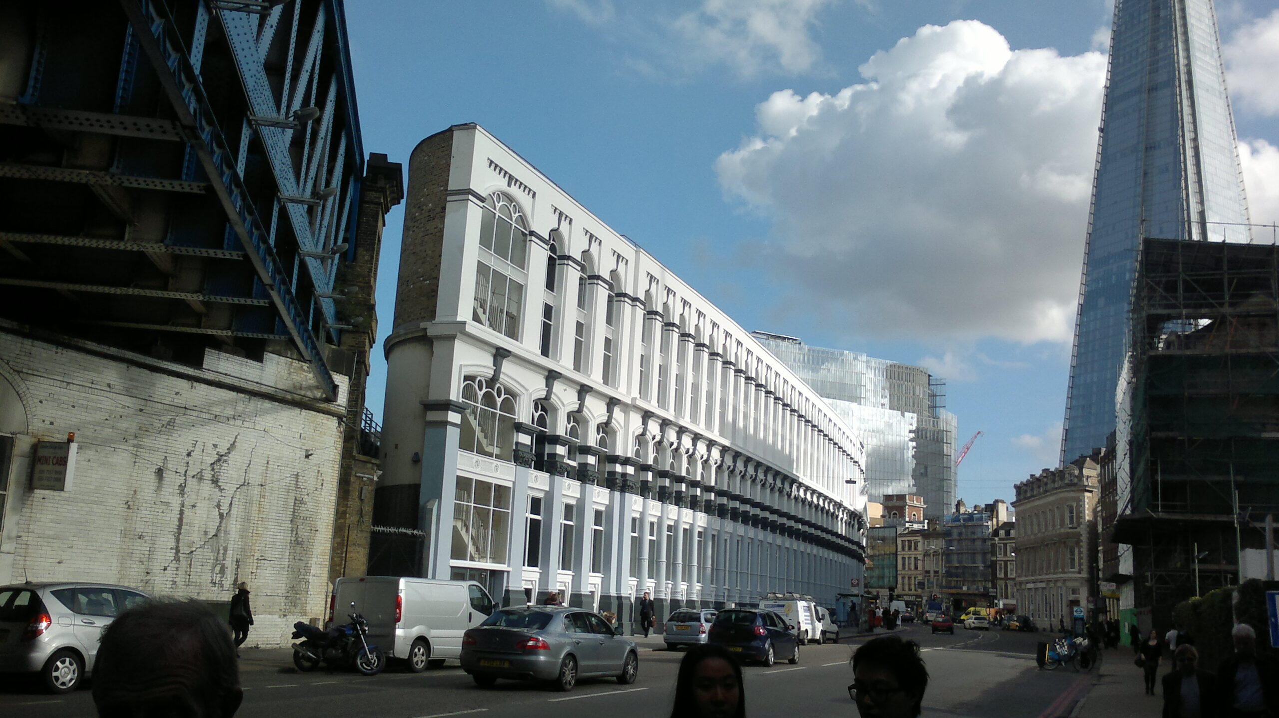 The Hop Exchange on Southwark Street, with the Shard behind