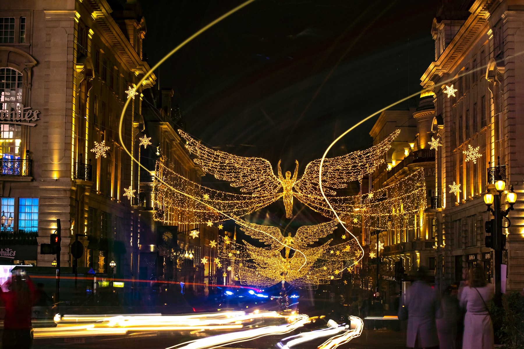 Christmas lights over Regent Street St James's