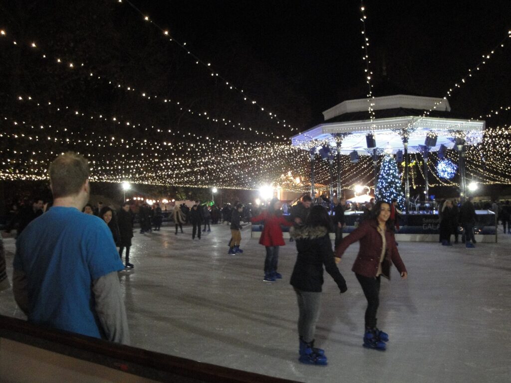 Skaters at Hyde Park Winter Wonderland